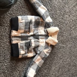 Boys fleece lined coat